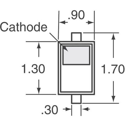 Oberflächenberg SOD-523 380mA des ZLLS350TA-Netzschalter-IC der Dioden-40 V 380mA
