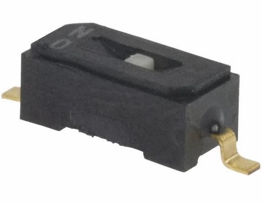 CHS-01TB DIP-Schalter SPST 1 Position Oberflächenaufhängung Schiebetreiber 100mA 6VDC